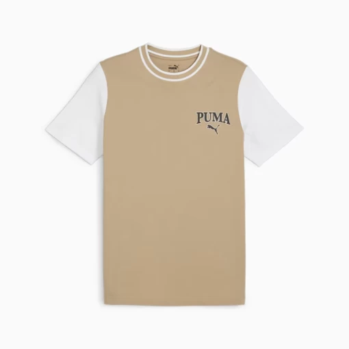 Футболка чоловіча PUMA SQUAD Graphic Tee бежевого кольору