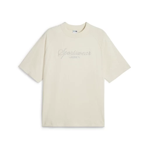 Футболка чоловіча PUMA CLASSICS+ Tee бежевого кольору