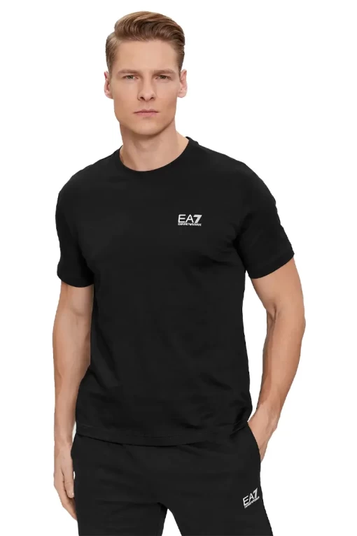 Футболка мужская EA7 Emporio Armani черного цвета 8NPT18 PJ02Z 1200