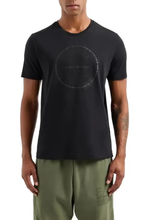 Футболка чоловіча EA7 Emporio Armani чорного кольору 3DPT39 PJTJZ 1200