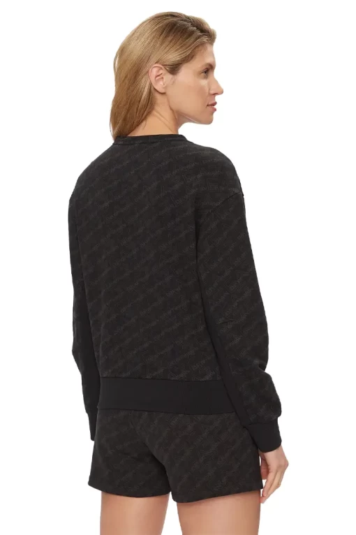 Світшот жіночий EA7 Emporio Armani чорного кольору 3DTM07 TJUAZ 1200