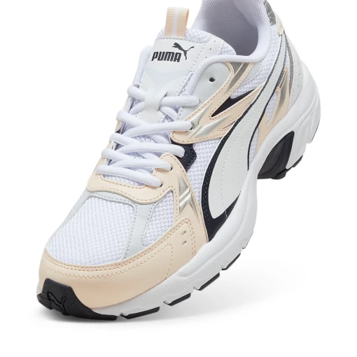 Кроссовки женские Puma Milenio Tech бежево-белого цвета