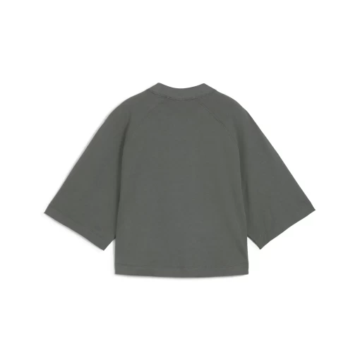 Футболка жіноча PUMA CLASSICS+ Oversized Tee сірого кольору