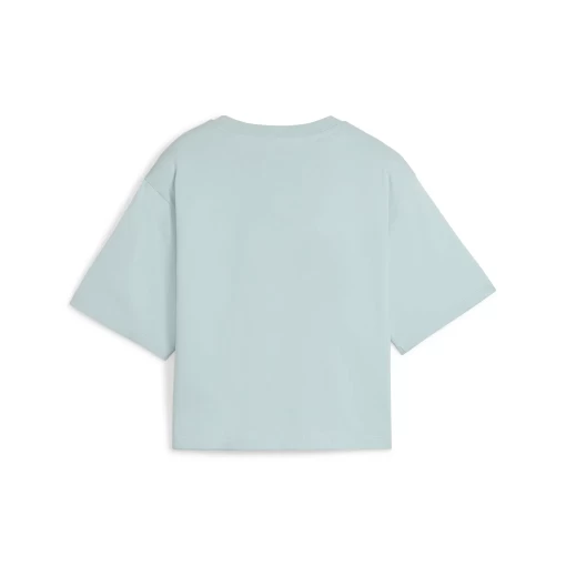 Футболка жіноча PUMA POWER Cropped Tee світло-блакитного кольору