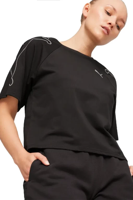 Футболка жіноча PUMA MOTION Cat Tee чорного кольору