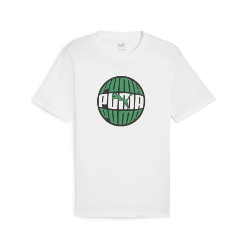 Футболка мужская PUMA GRAPHICS Circular Tee белого цвета