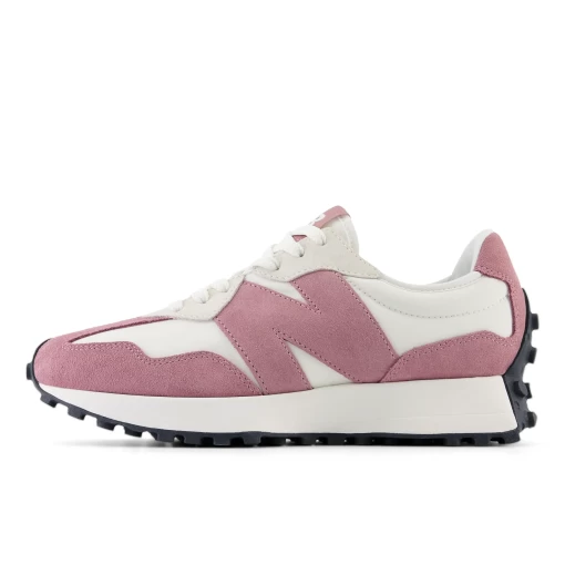 Кроссовки женские New Balance 327 бело-розового цвета