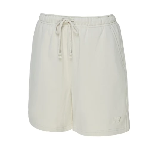 Спортивные шорты женские New Balance NB Athletics молочного цвета
