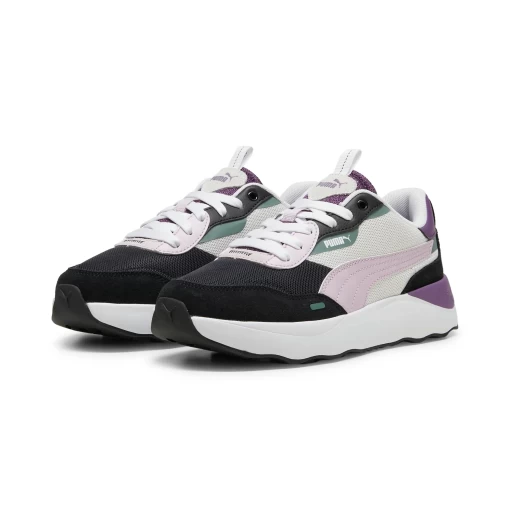 Кроссовки женские Puma Runtamed Platform бело-сиреневого цвета