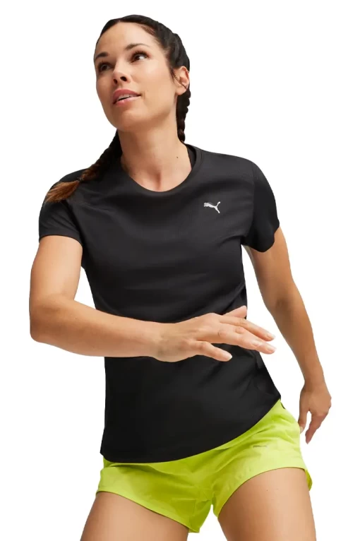 Футболка жіноча PUMA RUN FAVORITES VELOCITY TEE W чорного кольору