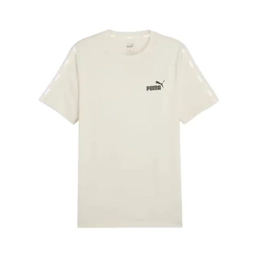 Футболка чоловіча PUMA ESS+ Tape Tee молочного кольору