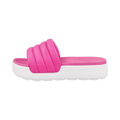 Шлепанцы женские Puma Karmen Slide Puffy Wns розового цвета