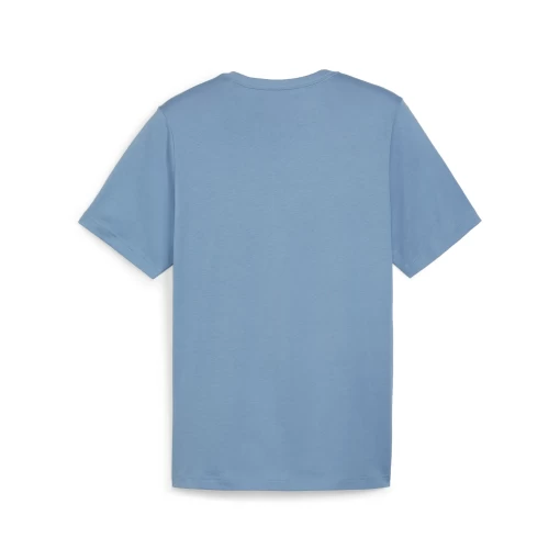 Мужская футболка Puma ESS Logo Tee синего цвета