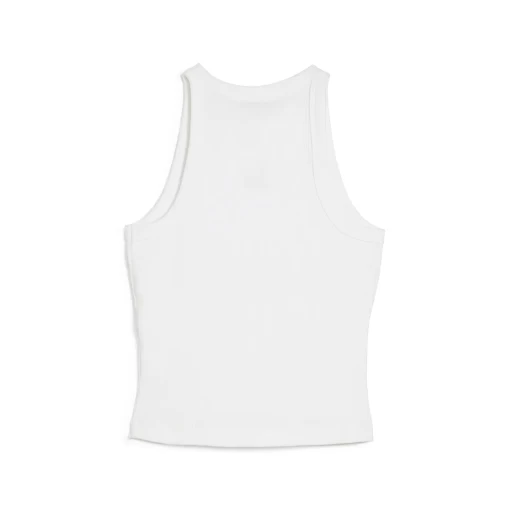 Майка жіноча Puma CLASSICS Ribbed Slim Tank білого кольору