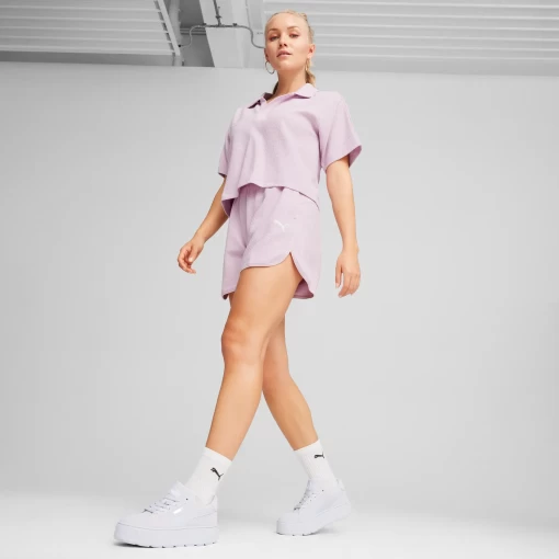 Футболка жіноча Puma HER Polo світло-рожевого кольору