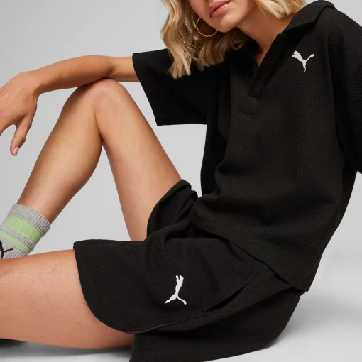 Спортивные шорты женские PUMA HER Shorts черного цвета