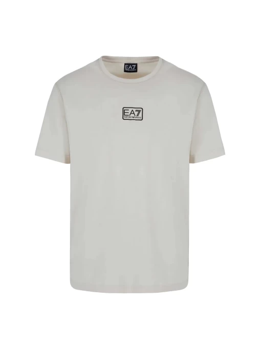 Футболка чоловіча EA7 Emporio Armani T-SHIRT молочного кольору
