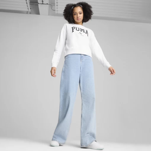 Світшот жіночий Puma Squad Crew FL білого кольору