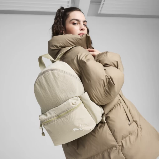 Рюкзак женский PUMA Core Her Backpack Oak Branch бежевого цвета