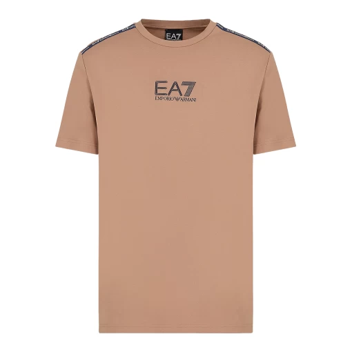 Футболка чоловіча Emporio Armani EA7 бежевого кольору