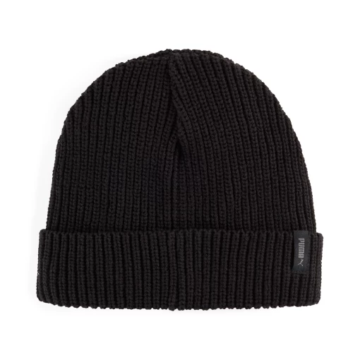 Шапка PUMA Classics Graphic Short Unisex Beanie чорного кольору