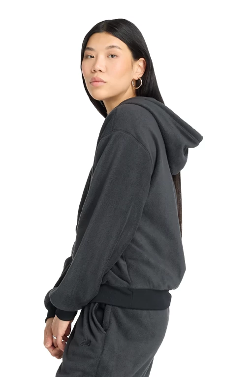 Худі жіноче New Balance Polar Fleece FZ чорного кольору