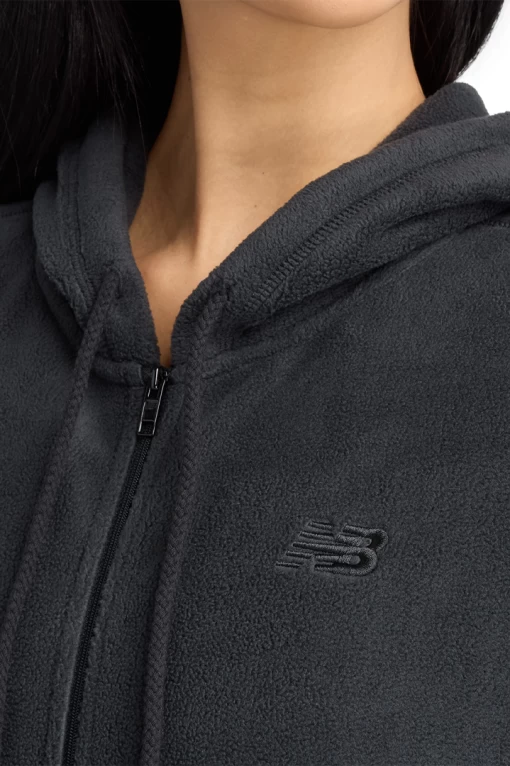 Худі жіноче New Balance Polar Fleece FZ чорного кольору