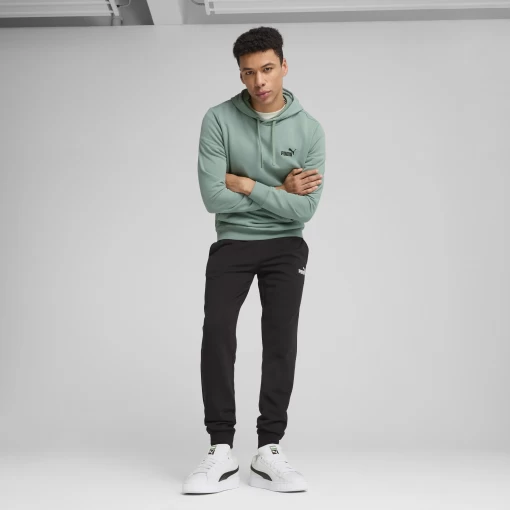 Худи мужское PUMA ESS Small No. 1 Logo Hoodie Green Moon мятного цвета