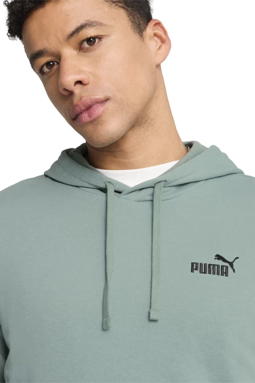 Худи мужское PUMA ESS Small No. 1 Logo Hoodie Green Moon мятного цвета