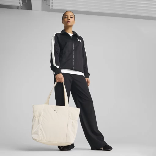 Сумка-шопер женский PUMA UP Shopper Alpine Snow молочного цвета