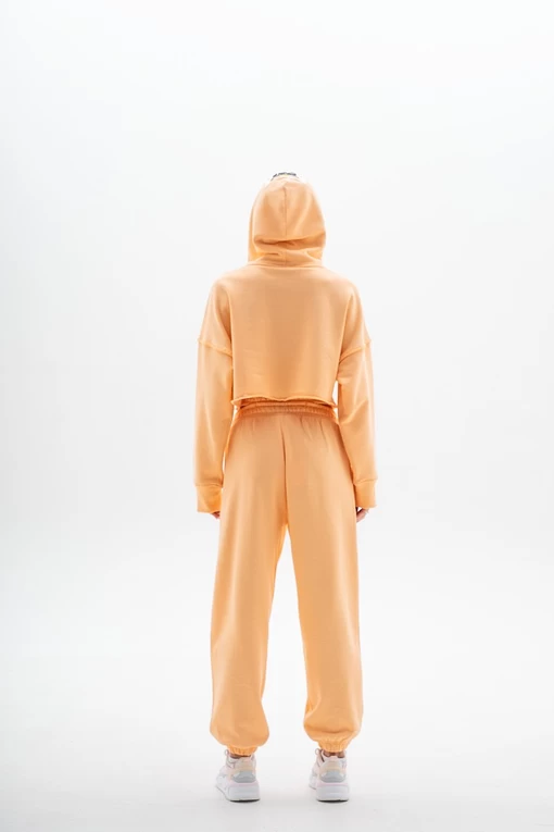 Штаны FRND FOR FRIENDS Spicy Pants абрикосового цвета с акцентным двойным поясом