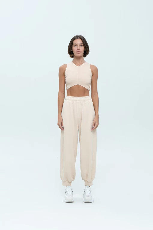 Штани FRND FOR FRIENDS Lucky Pants світло-бежевого кольору