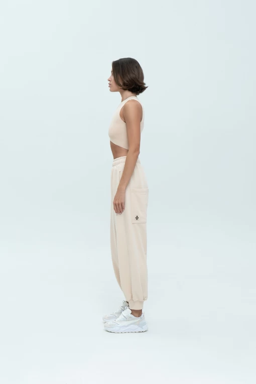 Штани FRND FOR FRIENDS Lucky Pants світло-бежевого кольору