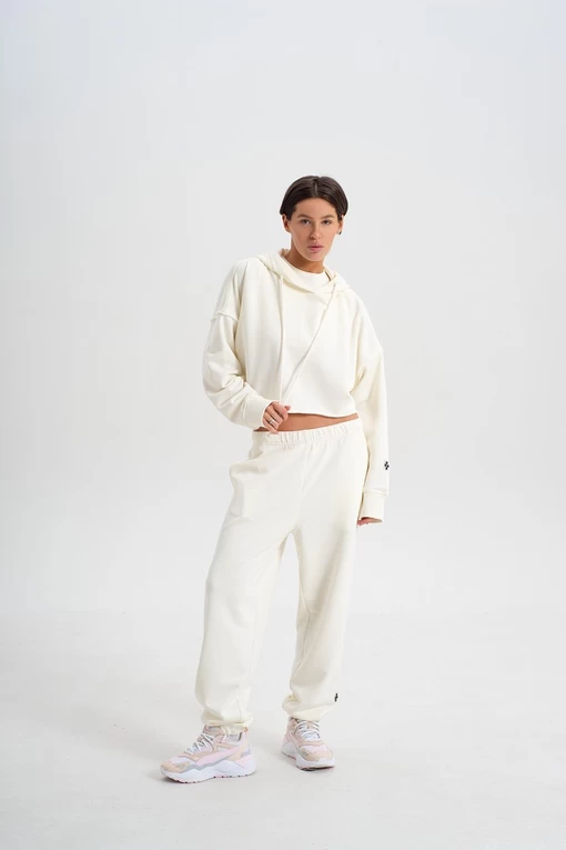 Штани FRND FOR FRIENDS Belle молочного кольору