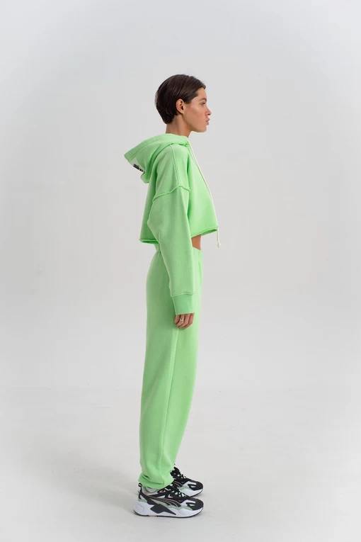 Штани FRND FOR FRIENDS Belle світло-зеленого кольору