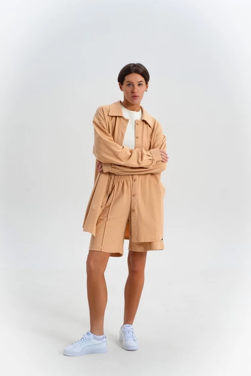 Шорты FRND FOR FRIENDS Fresh бежевого цвета