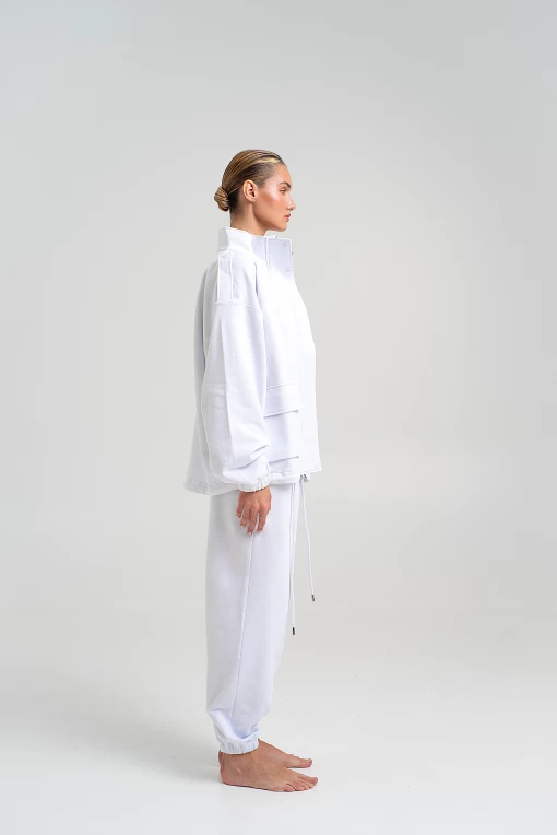 Бомбер FRND FOR FRIENDS Stern білого кольору