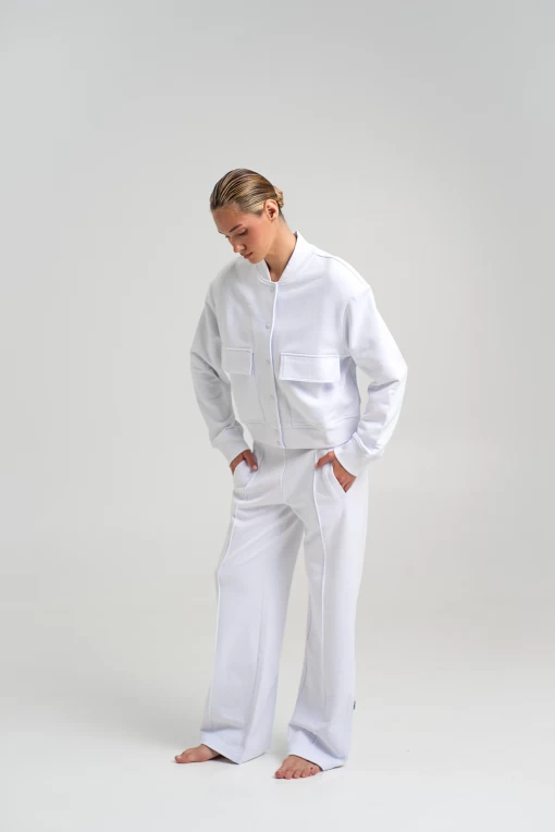 Бомбер FRND FOR FRIENDS Cherry білого кольору