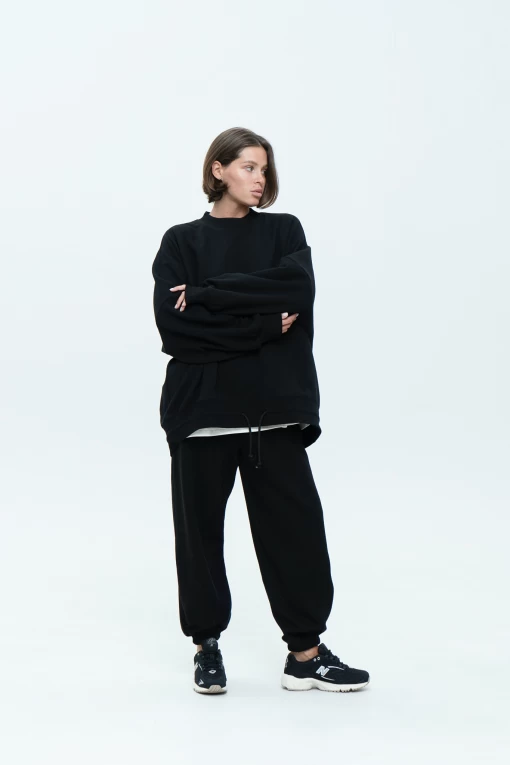 Свитшот женский FRND FOR FRIENDS Lucky черного цвета