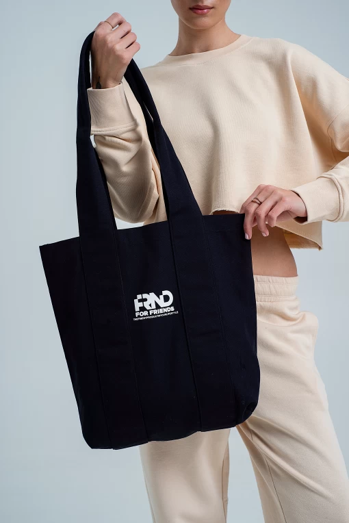 Шопер FRND FOR FRIENDS Handle Bag чорного кольору