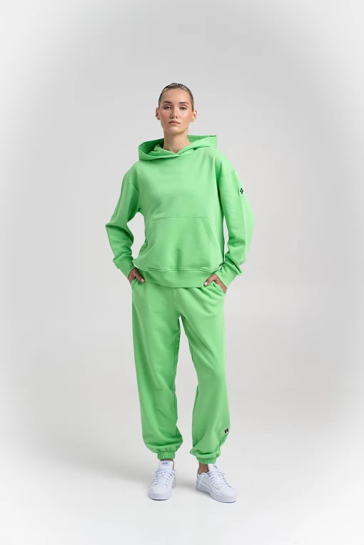 Худи FRND FOR FRIENDS Real hoodie светло-зеленого цвета