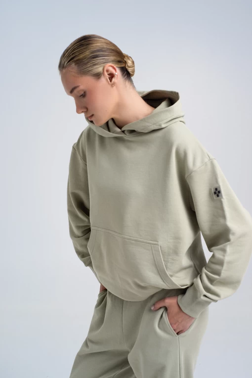 Худi FRND FOR FRIENDS Real hoodie оливкового кольору