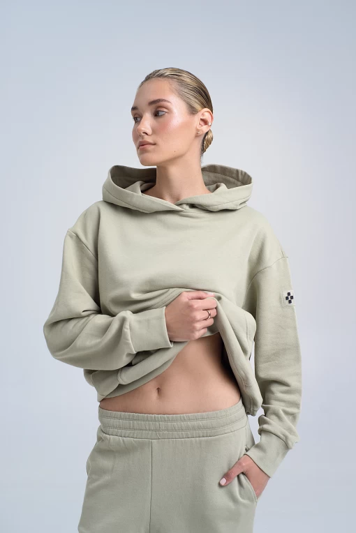 Худi FRND FOR FRIENDS Real hoodie оливкового кольору