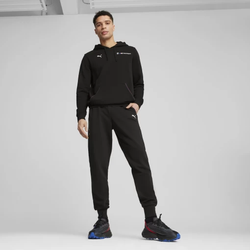 Спортивные штаны мужские PUMA BMW MMS ESS+ PANTS FT черного цвета