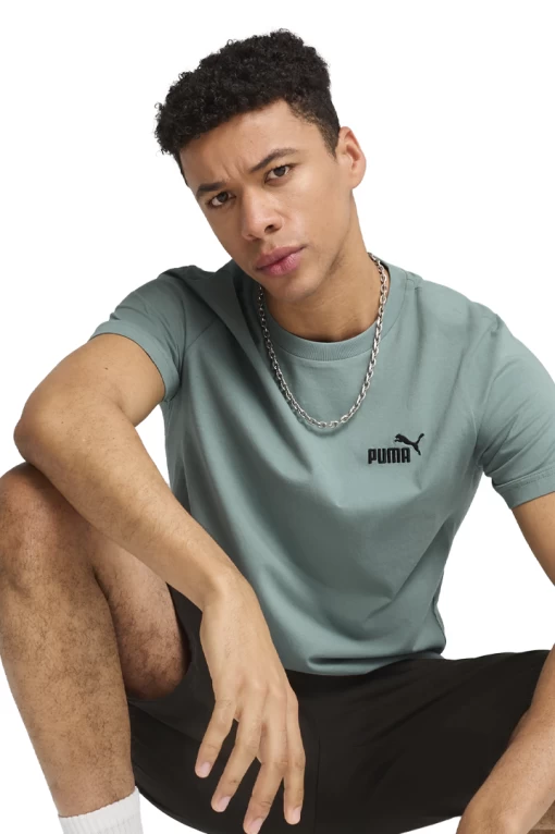 Футболка чоловіча PUMA ESS Small No. 1 Logo Tee Green Moon