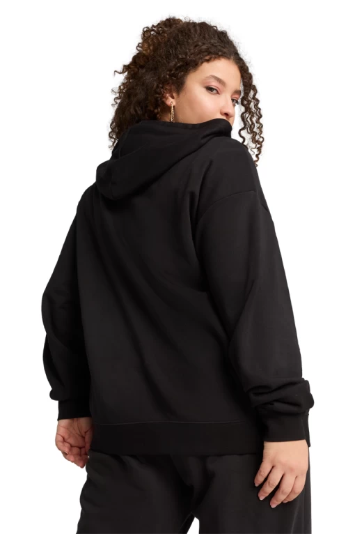 Худи женское ESS Comfort Full-Zip Hoodie черного цвета