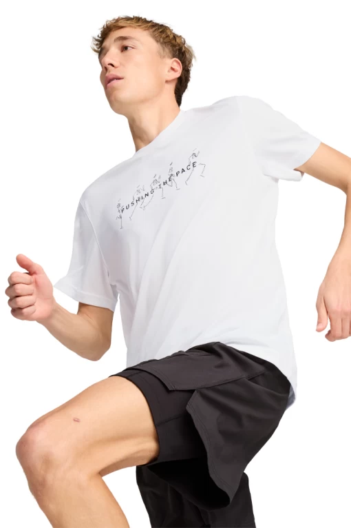 Футболка чоловіча PUMA GRAPHICS RUNNING ILLUSTRATIO PUMA White-Q2