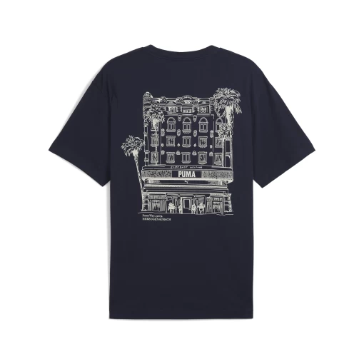 Футболка мужская PUMA GRAPHICS Hotel Relaxed Tee New Navy