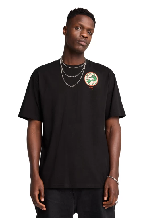 Футболка чоловіча PUMA GRAPHICS Super Puma Tee PUMA Black