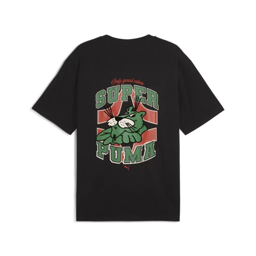 Футболка чоловіча PUMA GRAPHICS Super Puma Tee PUMA Black